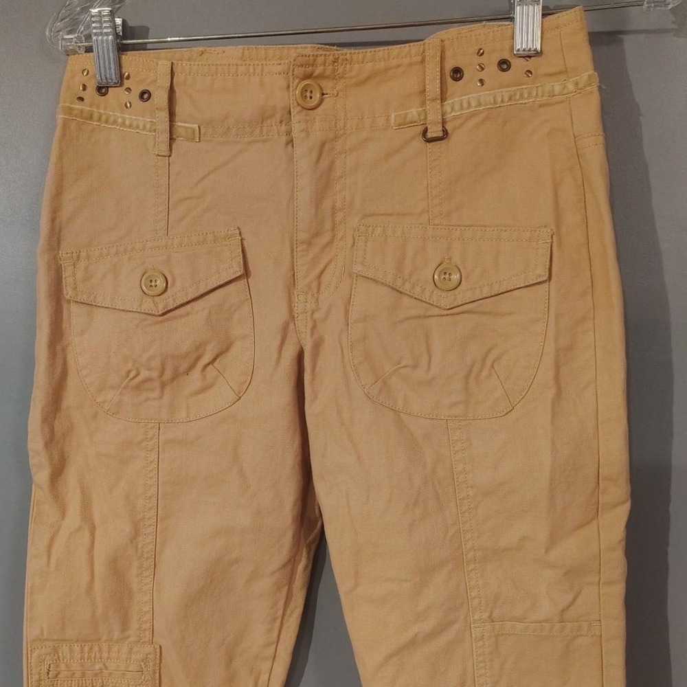 Mary-Kate and Ashley Vintage Y2K Cargo Capri Pants Tan Girls Size 12